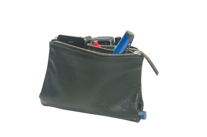 Zuckerschmuck Diabetes Zubehörtasche diabag ''POUCH'' Rindnappa Schwarz