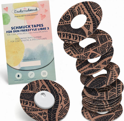 Sparpack 10 + 1 SCHMUCK Tape Ring Tattoo (z.B. Libre 3)
