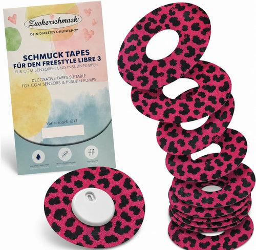 Sparpack 10 +1 gratis SCHMUCK Tape Ring Leo Pink (z.B. Libre 3)