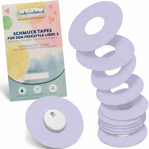 Sparpack 10+1 gratis SCHMUCK Tape Ring SENSITIV Baumwolle  (z.B. Libre 3)