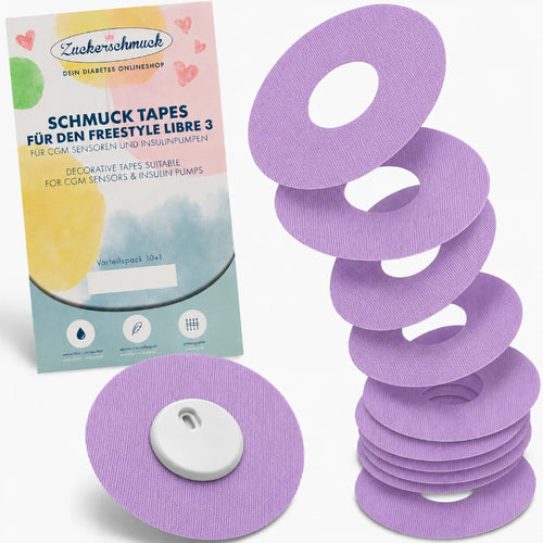 Sparpack 10+1 gratis SCHMUCK Tape Ring Lila (z.B. Libre 3)