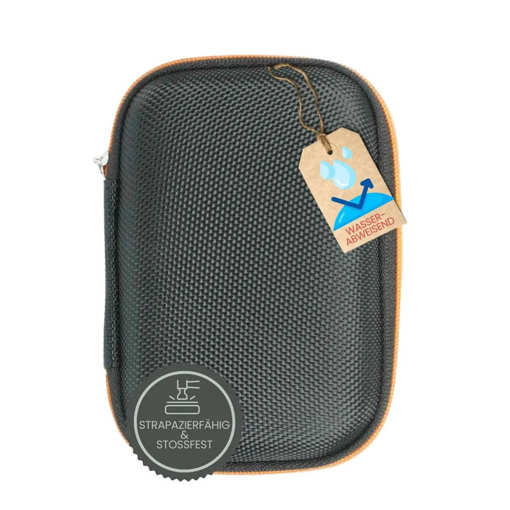 Diabetes Zubehör Tasche mit Karabinerhaken für Blutzuckermessgeräte "SCHWARZ" - von Zuckerschmuck
