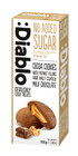 Diablo zuckerfreie Kakaokekse mit Erdnuss getaucht in Vollmilchschokolade (110g) nur 3,3 g anrechenb. KH/pro Cookie - von Zuckerschmuck