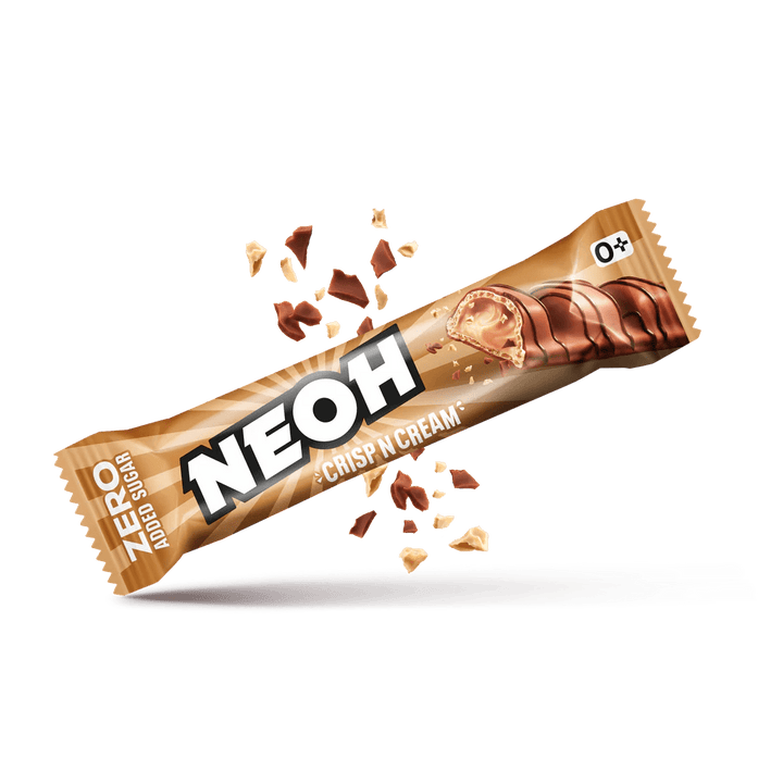 NEOH CRISP N CREAM - 3x zuckerfreie Waffel mit Haselnusscremefüllung - nur 3g anrechenb. KH/Riegel - von Zuckerschmuck