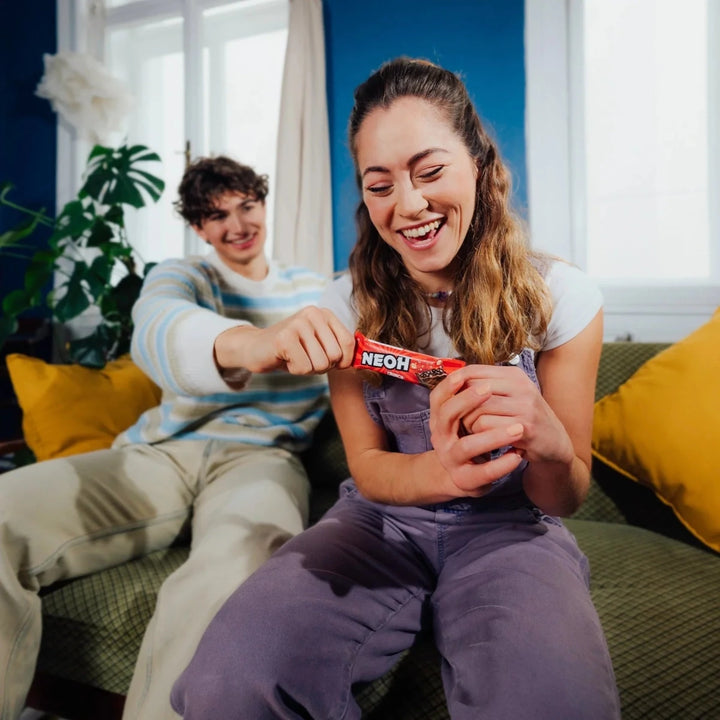 10+2 Sparpack NEOH CRUNCH BAR - Schokoriegel ohne Zucker - nur 2g anrechenb. KH/Riegel - von Zuckerschmuck