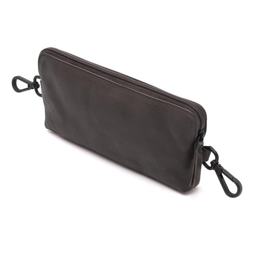 Diabetes Gürteltasche SCHWARZ Echtleder Loop Bag