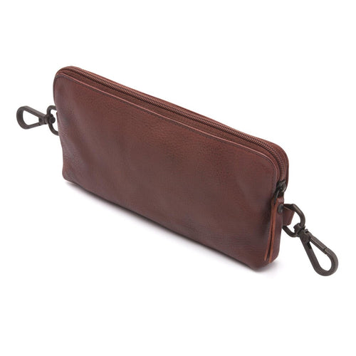 Diabetes Gürteltasche BRAUN Echtleder Loop Bag