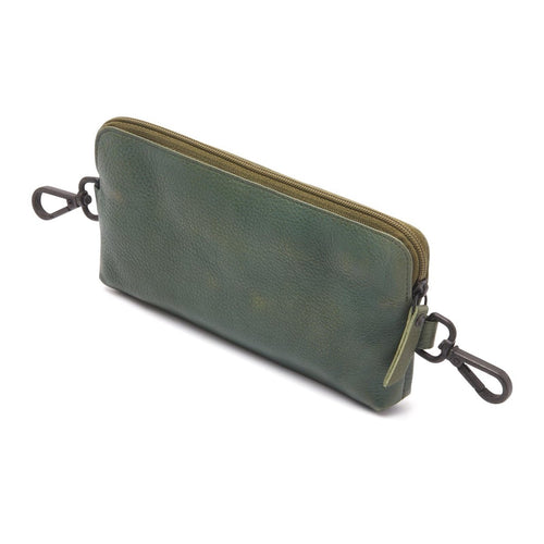 Diabetes Gürteltasche OLIV Echtleder Loop Bag