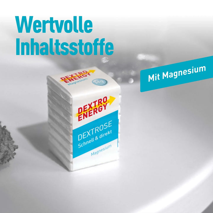 Dextro Energy Magnesium, dextrose avec magnésium en cubes