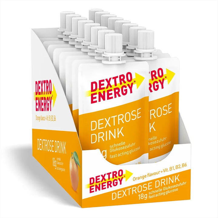 Dextro Energy boisson dextrose à l’orange, dextrose liquide à boire, 50 ml