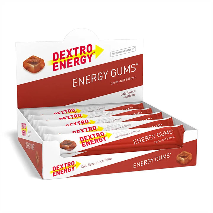 Dextro Energy Gums Cola + cafeína (6 unidades de 5 g de hidratos de carbono)