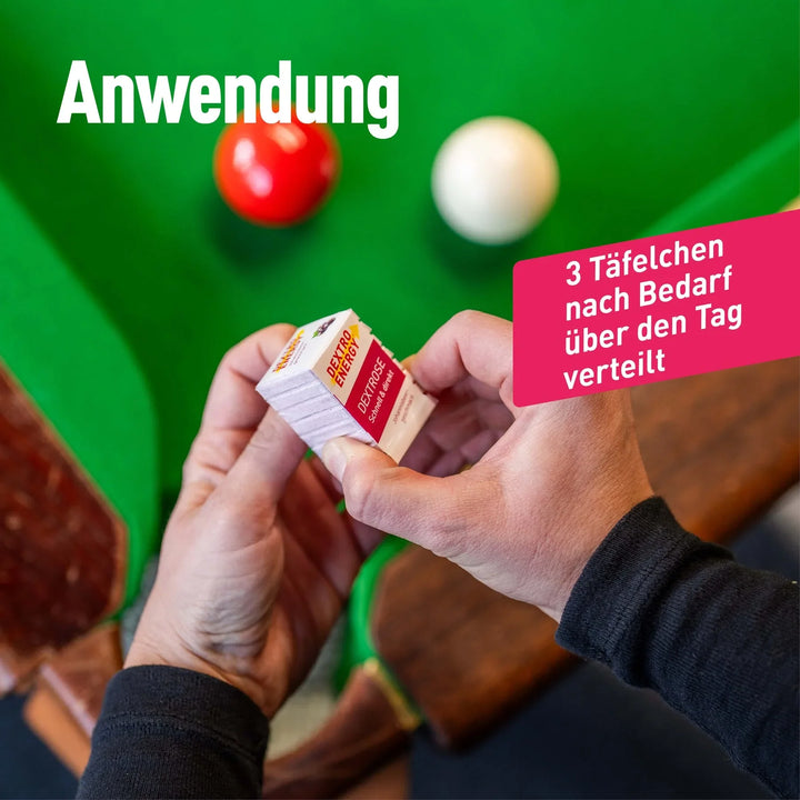 Dextro Energy Würfel Cranberry + vitamine C, dextrose, 8 pastilles emballées individuellement, 46 g