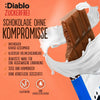 Diablo sin azúcar: chocolate con leche (85 g, solo 7 g de HC computables* por tableta)