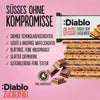 Diablo sin azúcar: gofres con crema de chocolate (150 g, 7,0 g de hidratos de carbono* computables por porción de 25 g)