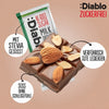 Diablo sin azúcar: chocolate con leche y almendras (75 g, solo 6 g de hidratos de carbono* computables por tableta)