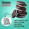 Biscuits Diablo : biscuits sandwich noirs sans sucre à la crème vanille (176 g, emballés individuellement, seulement 4,5 g de glucides par biscuit)