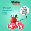 Diablo zuckerfreie Erdbeer-Sahne-Bonbons, Bonbons ohne Zucker (75 g, 0,6 g anrechenbare KH* je 100 g)