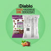 Diablo sin azúcar: cacahuetes recubiertos de suave chocolate con leche (40 g, 2,4 g de hidratos de carbono* computables)