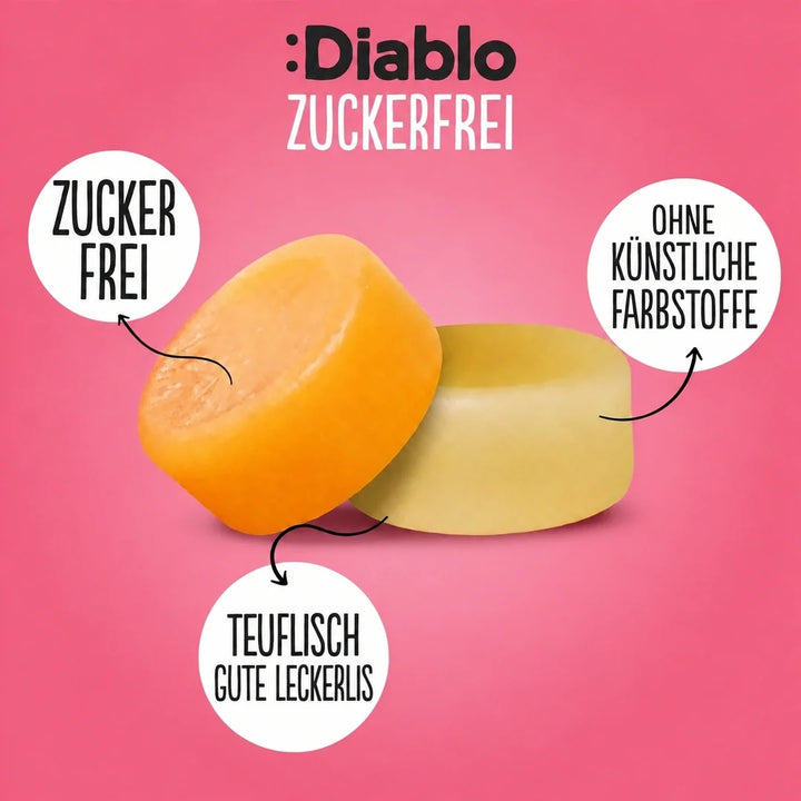 Diablo caramelos de goma sin azúcar (75 g, 1,5 g de hidratos de carbono computables* por bolsa)