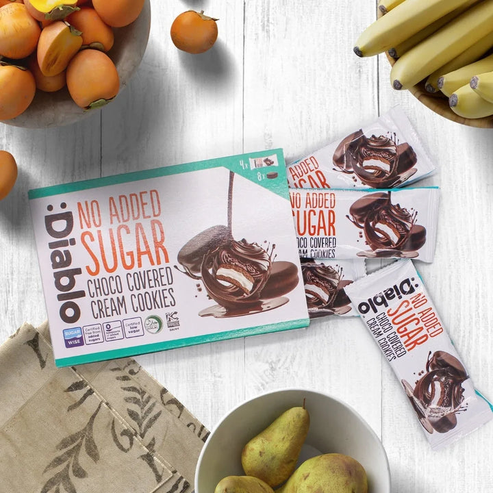 Diablo sans sucre : biscuits à la crème au chocolat, emballés individuellement (136 g, 7,2 g de glucides comptabilisables* par portion)