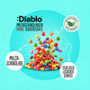 Diablo sans sucre : lentilles au chocolat (22 g, 2,6 g de glucides comptabilisables*)