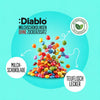 Diablo sans sucre : lentilles au chocolat (40 g, 4,8 g de glucides comptabilisables*)