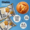 Diablo 6x muffins à la vanille sans sucre, lot économique de 6 (270 g, 12,9 g de glucides comptabilisables* par muffin)