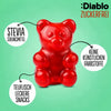 Diablo gominolas sin azúcar (75 g, 1,5 g de HC* contabilizables por bolsa), dulces Diablo