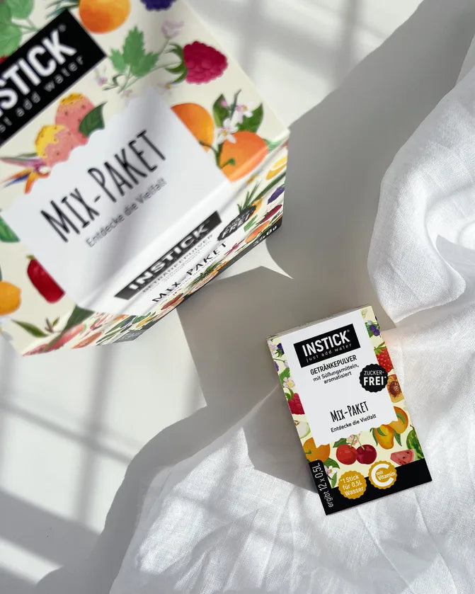 INSTICK paquete mixto: 12x polvo para bebidas sin azúcar en 12 variedades (12 x 0,5 l, sin KH/BE)