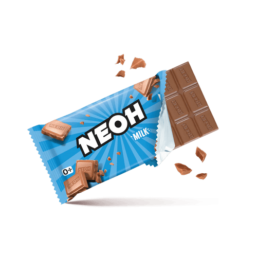 NEOH MILCH SCHOKO - keto und low carb Schokolade ohne Zucker - nur 3g anrechenb. KH/Tafel