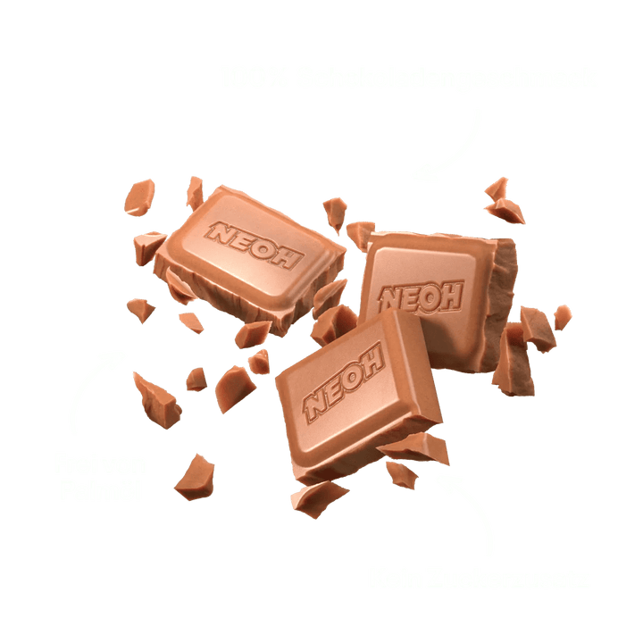 NEOH MILCH SCHOKO - keto und low carb Schokolade ohne Zucker - nur 3g anrechenb. KH/Tafel - von Zuckerschmuck