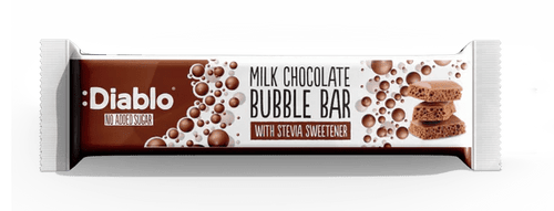 Diablo zuckerfreier Schoko Bubble Riegel (30 g) -nur 2g anrechenb.KH