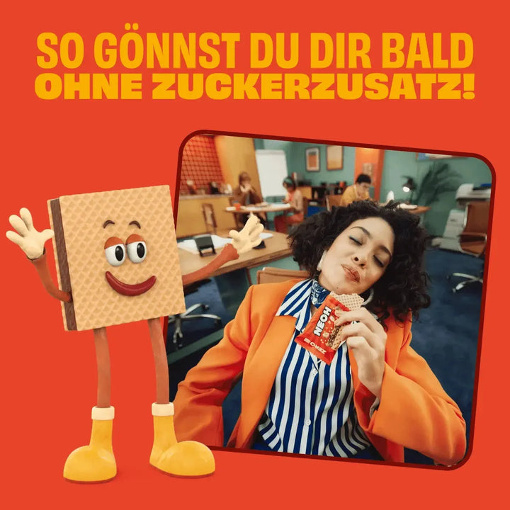 NEOH Waffel: NEOH Hazelnut Crunch, 12x gofre de avellana sin azúcar, pack ahorro 10+2 gratis (3 g de HC contabilizables* por gofre)