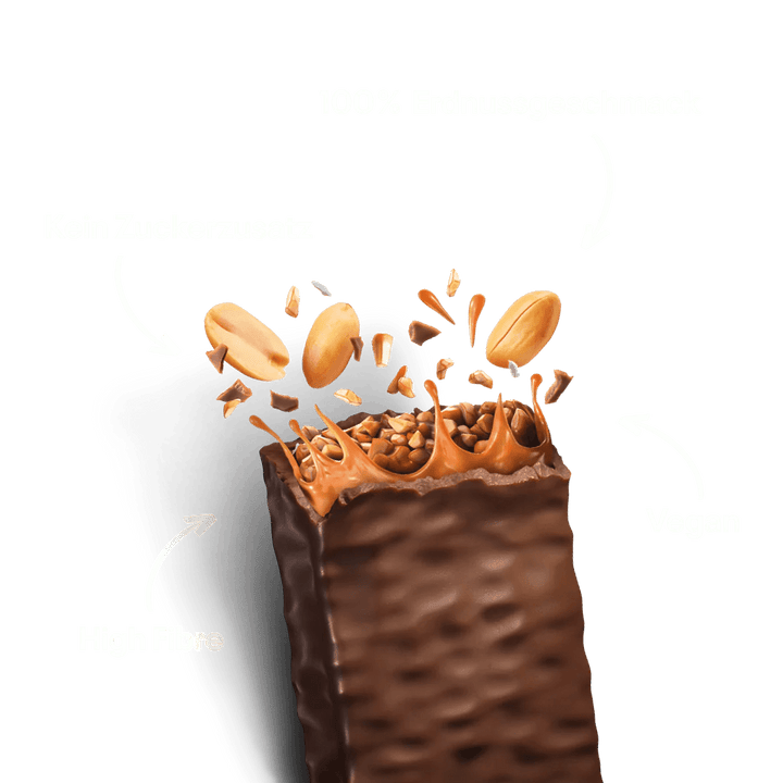 10+2 Sparpack NEOH PEANUT BAR - Schokoriegel ohne Zucker - nur 3g anrechenb. KH/Riegel - von Zuckerschmuck