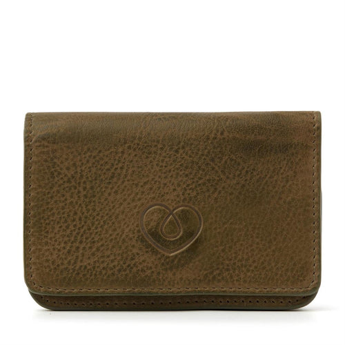 Sacoche pour pompe Medtronic EMMY en cuir véritable vert olive