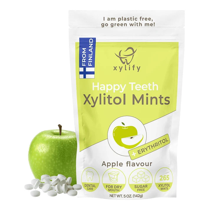 Xylify Happy Teeth Xylitol Mints: zuckerfreie Xylitol Bonbons Pfefferminz, ohne anrechenb. KH*
